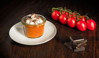 Tomaten-Cappuccino mit Schokolade